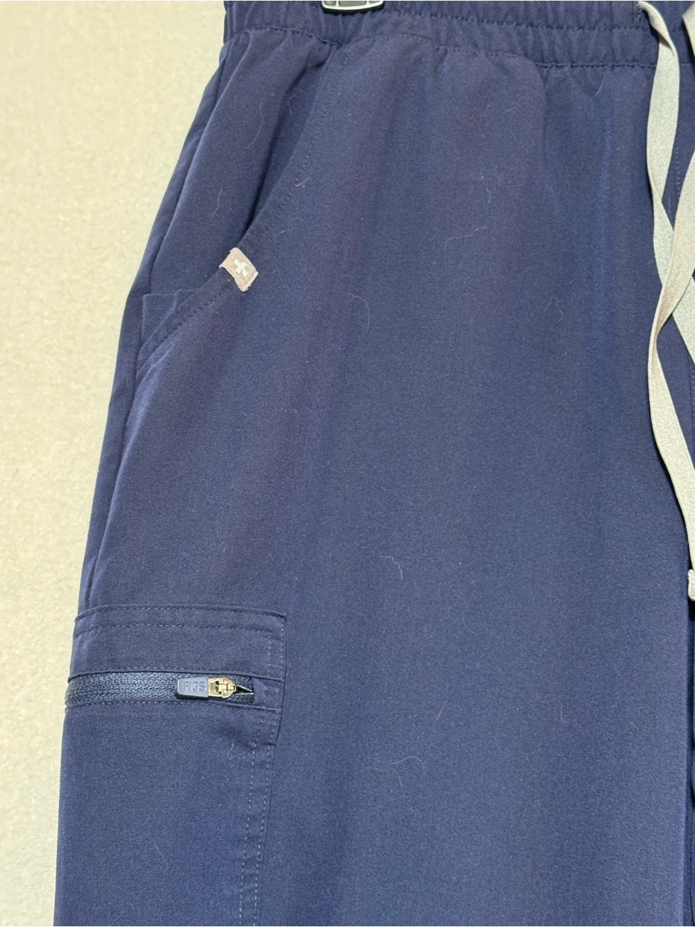 Figs Navy Track Jogger with Contrast Drawstring - Picture 2 of 14